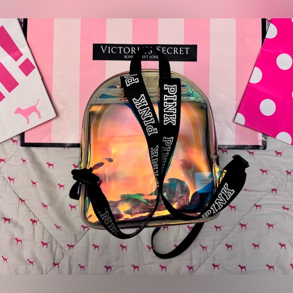 holographic mini backpack pink Amazon.com: Milan Chiva Clear for Stadium Events See Through Backpack Bag : Clothing, Shoes & Jewelry Limited Too Mini Backpack Purple